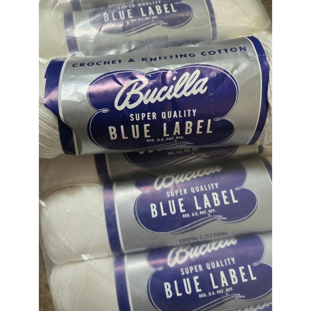 Vintage Bucilla Crochet & Knitting 100% cotton yarn thread. Pack of 20.